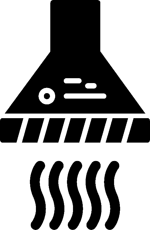 commercial kitchen vent hood extractor icon