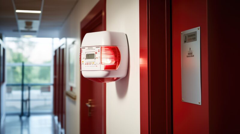 light fire alarm system installation