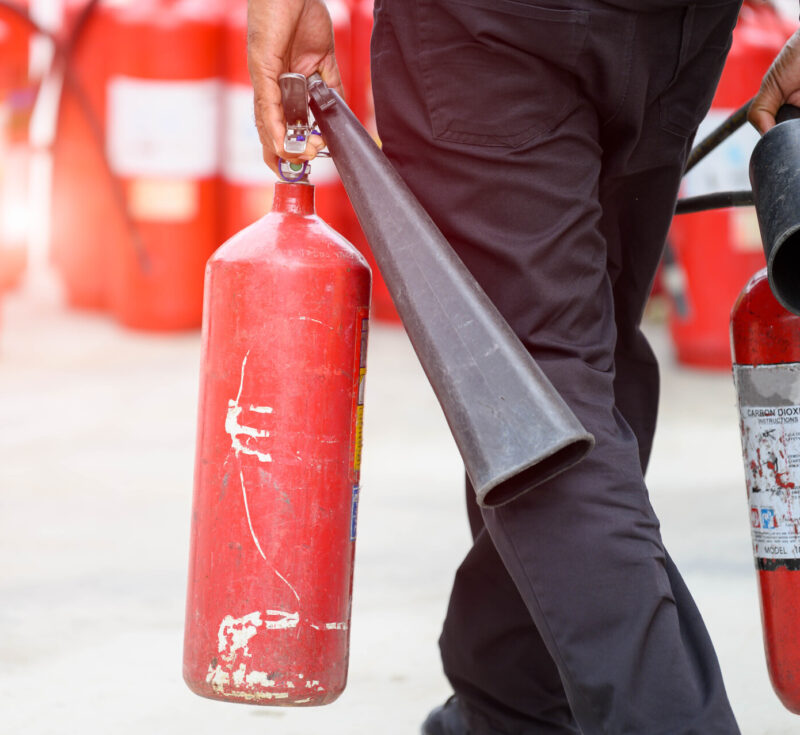 Fire extinguishers maintenance and swapping out old units