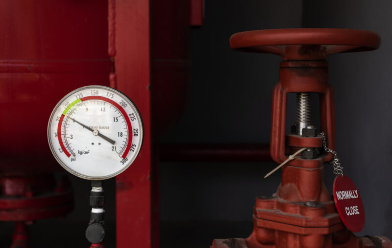 pressure gauge checks for industrial suppression systems