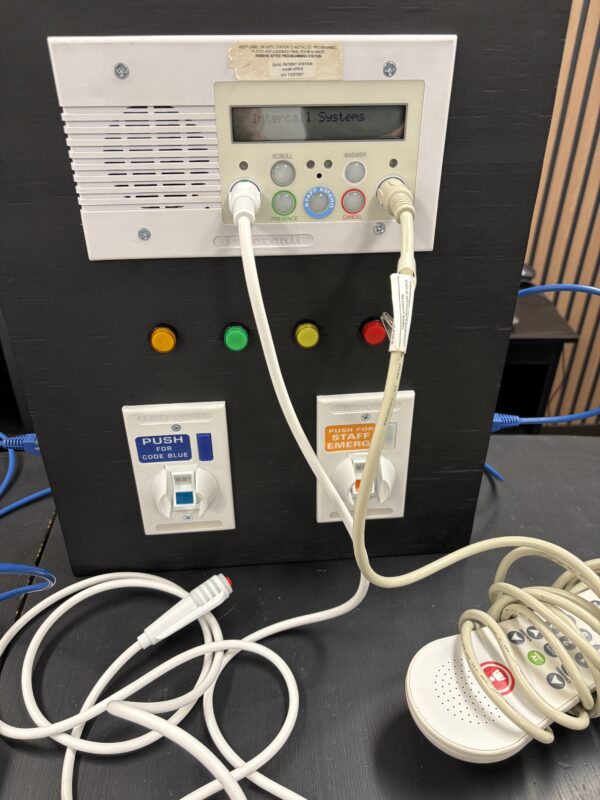 Intercall system button